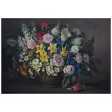 Manuel Navarro, Bouquet, Óleo sobre tela