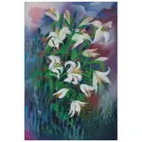 Julia Lopez, Vientos blancos, Óleo sobre tela