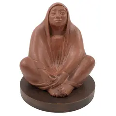 Fidencio Castillo, Untitled, Escultura en terracota en base de madera