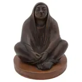 Fidencio Castillo, Untitled, Escultura en bronce sin número de tiraje en base de madera