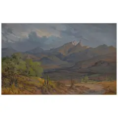 Manuel Navarro, Cerro de los Frailes, Hgo, 1973, Óleo sobre tela