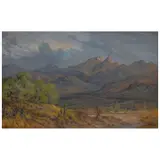 Manuel Navarro, Cerro de los Frailes, Hgo, 1973, Óleo sobre tela