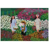 Trinidad Osorio, Recogiendo flores, 1999, Acrílico sobre tela
