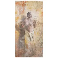 Jorge Marín, Marinita Palmas, 1999, Óleo sobre estuco sobre tela