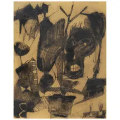 Alejandro Santiago Ramírez, Untitled, Mixta y hoja de oro sobre tela sobre madera
