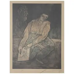 Jose Luis Cuevas, Untitled, Grabado al aguafuerte y aguatinta P. E