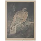 Jose Luis Cuevas, Untitled, Grabado al aguafuerte y aguatinta P. E