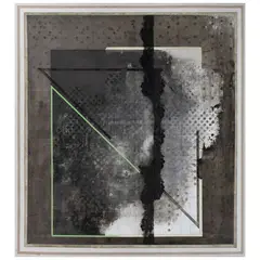 Alfonso Mena, Hojas verdes, 1997, Óleo y cera en frío sobre lino
