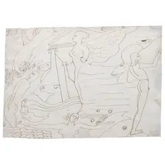 Roberto Montenegro, La Iliada y la Odisea, Tinta sobre papel