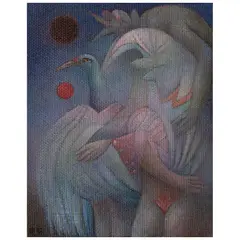 Diego Guzmán, Desdoblamiento, Óleo sobre tela sobre masonite