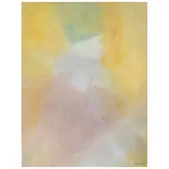 Rafael Coronel, Personaje con tocado, Mixta sobre papel