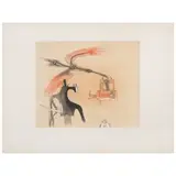 Wifredo Lam, Sin título, de la serie Contre une maison sèche, 1974, Grabado al aguafuerte y aguatinta H. C