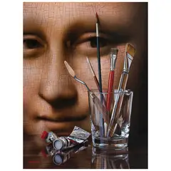 Benjamín Orozco López, El arte de la pintura, homenaje al gran Leonardo da Vinci, 2026, Óleo sobre lino belga