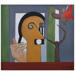 Roberto Humphrey Ii, Pariente de la Monalisa, Óleo sobre madera