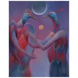 Diego Guzmán, Cortejo 3 (El alba), Óleo sobre tela