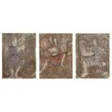 Carmen Parra, Arcángeles músicos, Serigrafías sobre papel hecho a mano P. A., tríptico