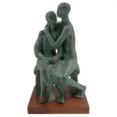 Rosa Castillo, Untitled, Escultura en bronce en base de madera