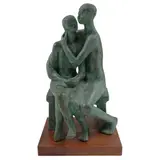 Rosa Castillo, Untitled, Escultura en bronce en base de madera
