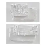 Monsa Domingo, White sunset I y White Sunset II, Mixtas sobre tela sobre madera