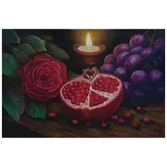 Lorena Ramírez, Camino de semillas, 2026, Óleo sobre tela sobre MDF