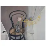 Olga Méndez, Silla con mariposas, Óleo sobre tela