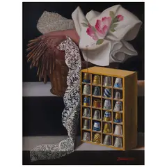 Benjamín Domínguez, Untitled, Óleo sobre madera