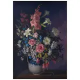 Manuel Navarro, Bouquet, Óleo sobre tela