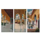 Antonio Blanco, Vistas de Granada, Óleo sobre madera