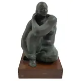 Felipe Castaneda, Untitled, Escultura en bronce V / VIII en base de madera
