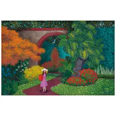 Trinidad Osorio, En la hacienda, Acrílico sobre tela