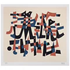 Carlos Mérida, Ritmo lírico, 2021, Serigrafía 11 / 75 Aprés, edición póstuma