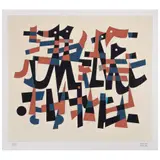 Carlos Mérida, Ritmo lírico, 2021, Serigrafía 11 / 75 Aprés, edición póstuma