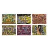 Rosendo Pérez Pinacho, A) Viaje, B) Mazunte, C) Cesta, D) Aire, E) Laberinto y F) Ventanas, Litografías, diversos tirajes