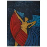 Rufino Tamayo, Salomé, 1984, lithograph in colors on Somerset