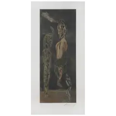 Jose Luis Cuevas, Barrio Chino, 2001, Grabado al aguafuerte y aguatinta 30 / 80