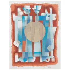 Carlos Mérida, Personajes con venado, Serigrafía VI / XXV Après, edición póstuma