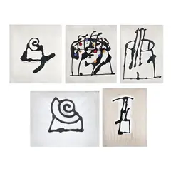 Maquetas para Periolibros by Vicente Rojo Almazán, Tinta y acrílico sobre papel, sold Aug 2026