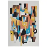 Carlos Mérida, Planos en armonía, Serigrafía XXV / XXV Après, edición póstuma