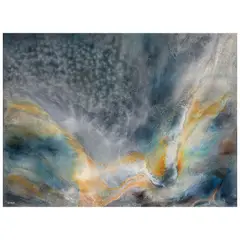 Leonardo Nierman, Sol submarino, Acrílico sobre masonite