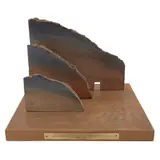 Jan Hendrix, Invitación al paisaje, 1985, Escultura en barro cocido policromado en base de madera