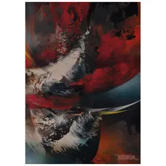 Leonardo Nierman, Presagio, Acrílico sobre masonite