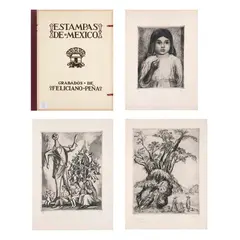 Feliciano Peña, Estampas de México, Grabado a la punta seca con zinc 3 / 12