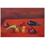 Raúl Anguiano, La mesa anaranjada