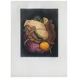 Arturo Estrada, Yolozochitl, Grabado al aguafuerte y aguatinta H. C