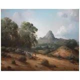Marco Antonio Zepeda, Cerro de Bernal, Querétaro, Óleo sobre tela