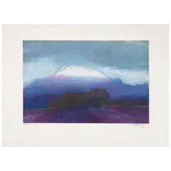 Luis Nishizawa, Atardecer, Grabado al aguafuerte y aguatinta 20 / 100