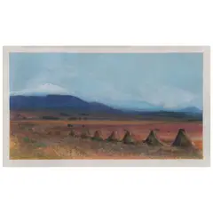 Luis Nishizawa, Valle de México Bicentenario, 2010, Grabado al aguafuerte 1 / 24, intervenido