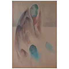 Guillermo Meza Álvarez, Untitled, Sanguina, carboncillo y pastel sobre papel