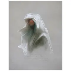 Guillermo Meza Álvarez, El viento, 1968, Gouache y lápices de color sobre papel