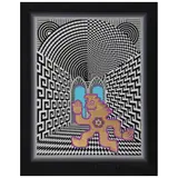Pedro Friedeberg, Te saluda Energúmeno Dorado, 2020, Serigrafía sobre cartoncillo 82 / 100